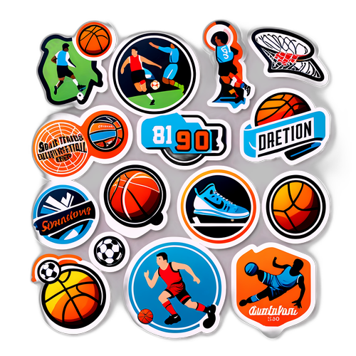 Những nhãn dán thể thao đầy màu sắc