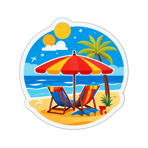 Sticker ya Sherehe ya Tarehe 1 Agosti