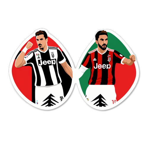 Sticker Juventus vs Milan