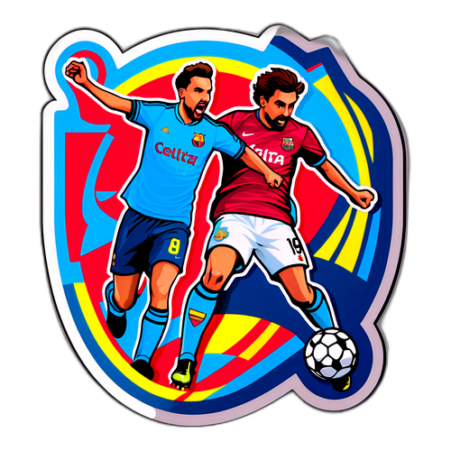 Spännande fotbollsmatch: Celta Vigo vs Barcelona