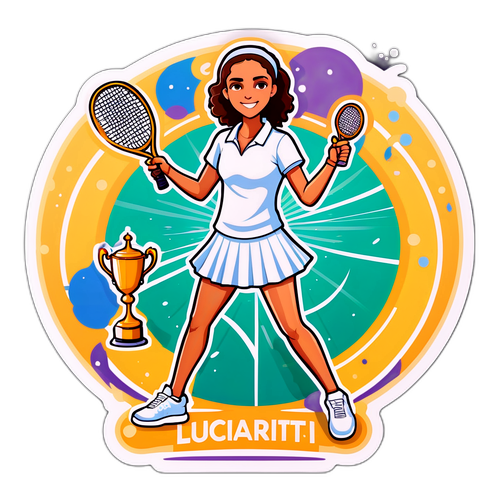 Lucia Bronzetti i sejrsstilling