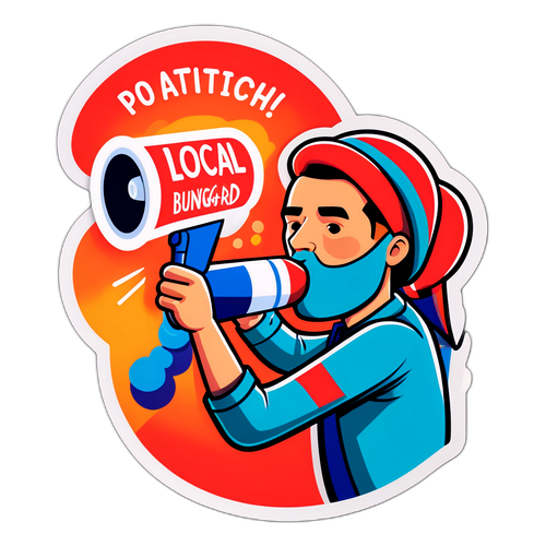 Jacob Bundsgaard med megafon