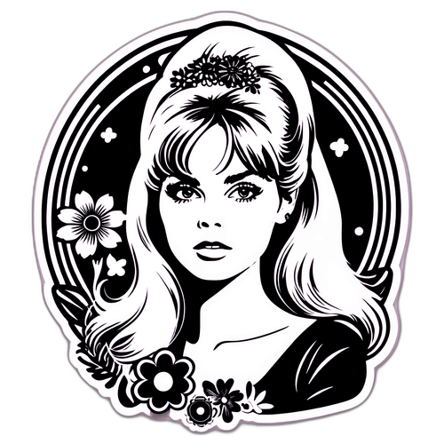 Brigitte Bardot Vintage Sticker