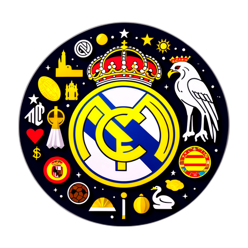 Chic na Disenyo ng Real Madrid Logo sa Kapanapanabik na mga Simbolo ng Espanya