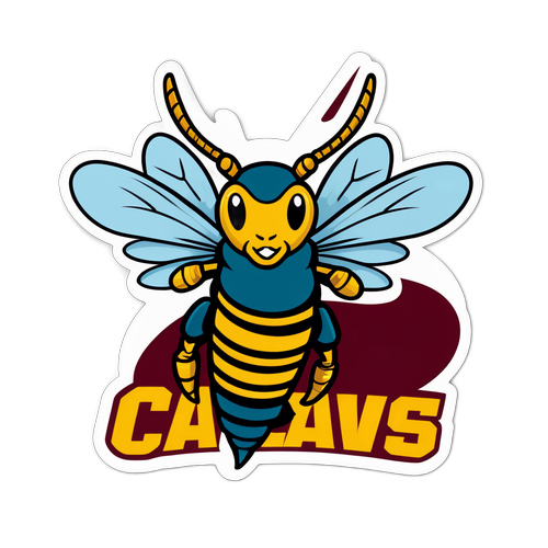 Humorous Hornet Sticker