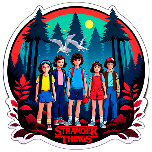 פוסטר רטרו של 'דברים זרים עונה 5'