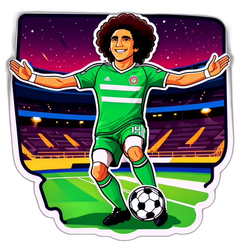 Sticker de Ochoa en pose icónica