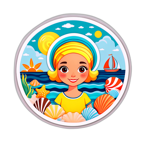 Speelse Zomer Sticker