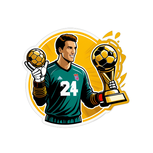 Sticker ya Tuzo ya Golden Glove 24-25