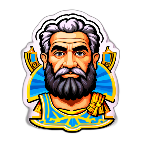 Κώστας Μακέδος: Ειδικό αυτοκόλλητο με την φιγούρα του Κώστα Μακέδου