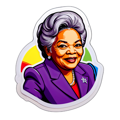 Adesivo Colorido da Primeira Dama Janja Lula