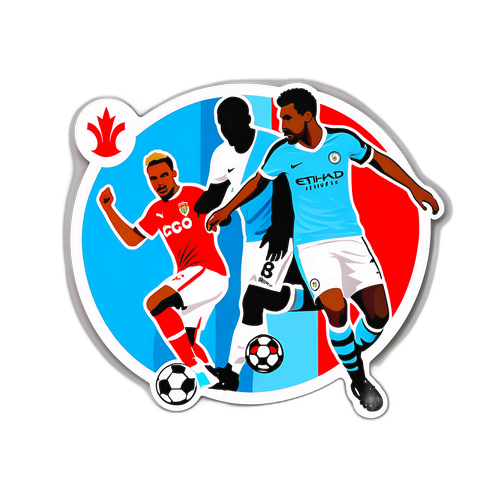 מדבקת מונקו מול מנצ'סטר סיטי