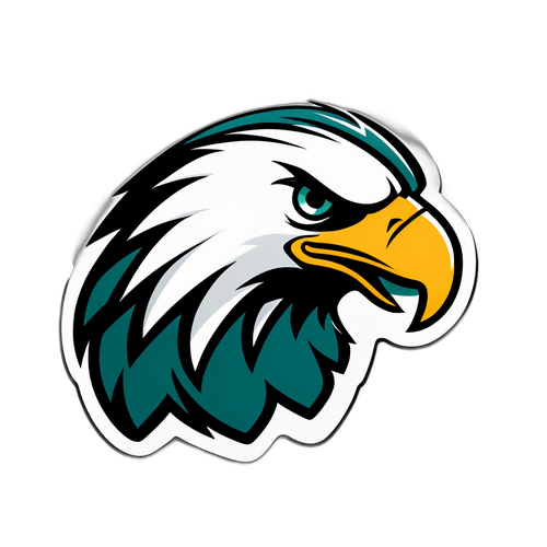Fußball-Aufkleber mit Eagles-Thema
