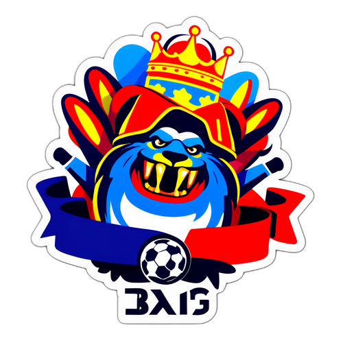 מדבקה המייצגת את האווירה הוויברנטית של משחקי הפרמייר ליג