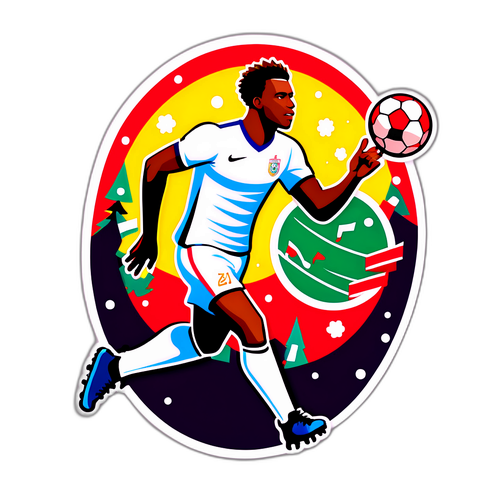 Ambiance festive autour du joueur Eze