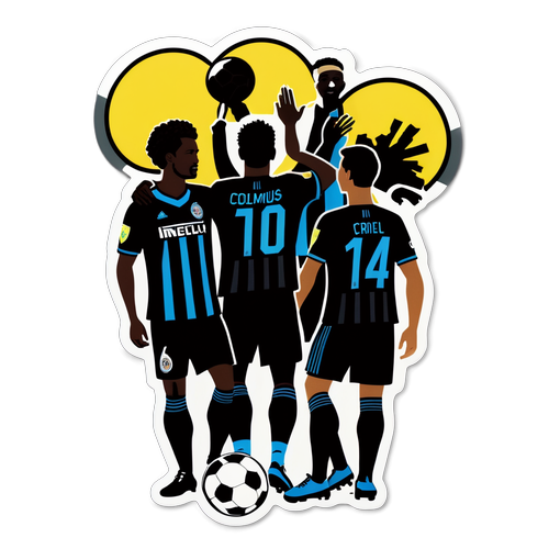 Pelangi Sepak Bola! Sticker Bergaya MLS yang Menggambarkan Semangat Kerjasama Columbus Crew dan Inter Miami!