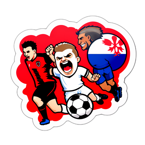 Sticker ya Basi ya Mechi ya Albania dhidi ya England