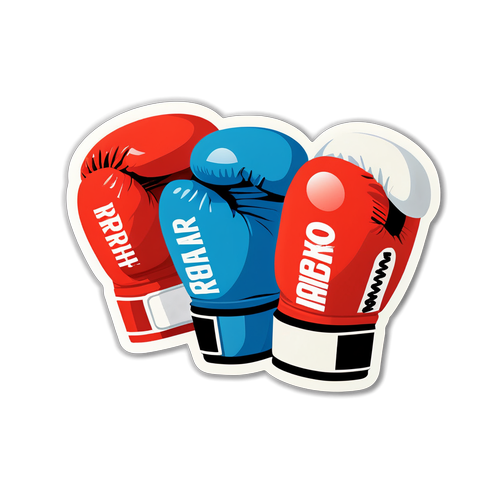 Boxing Glove Design Featuring Integrated Names