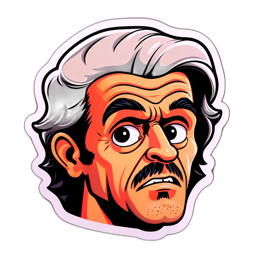 A adesivo cômico de Nicolas Ferreira