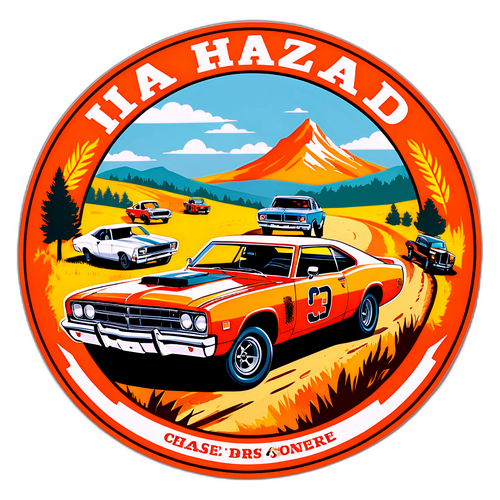 Sticker di inseguimenti di Hazzard