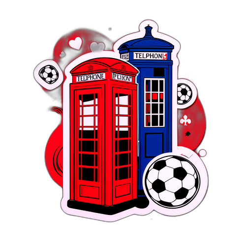 Sticker Inayowakilisha Soka la Uingereza