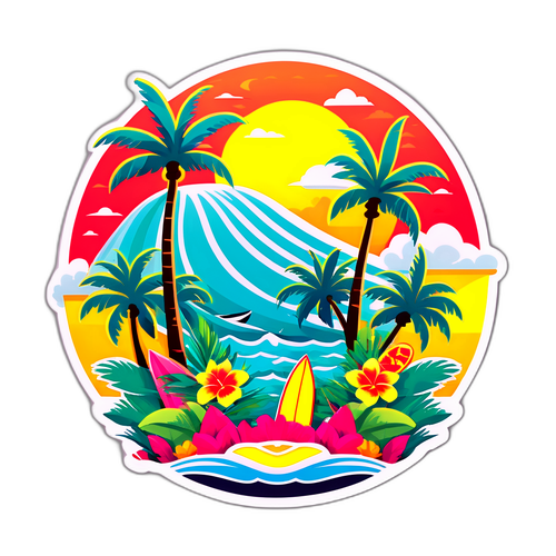 Exotisk Bali Klistermärke