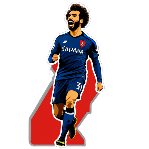 Stiker Merayakan Mohamed Salah