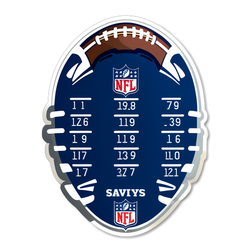 Autocollant informatif sur le calendrier des playoffs de la NFL