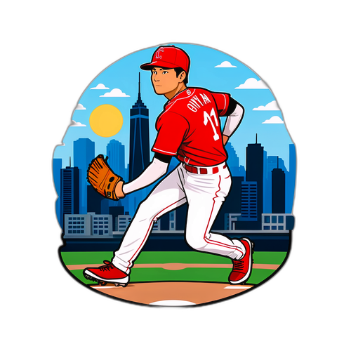 大谷翔平訓練中的卡通角色