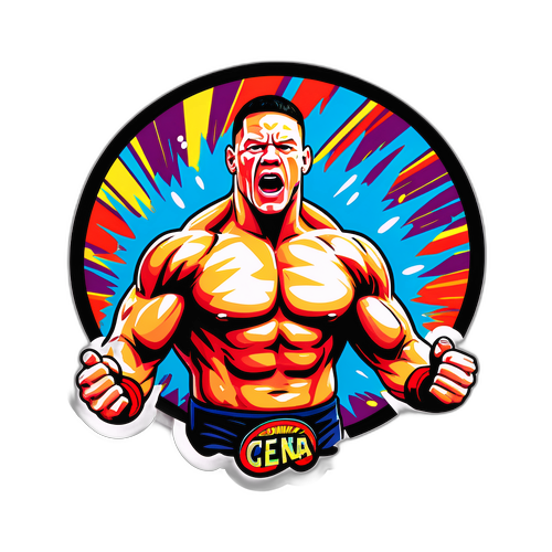 Rappresentazione d'azione di John Cena nel ring