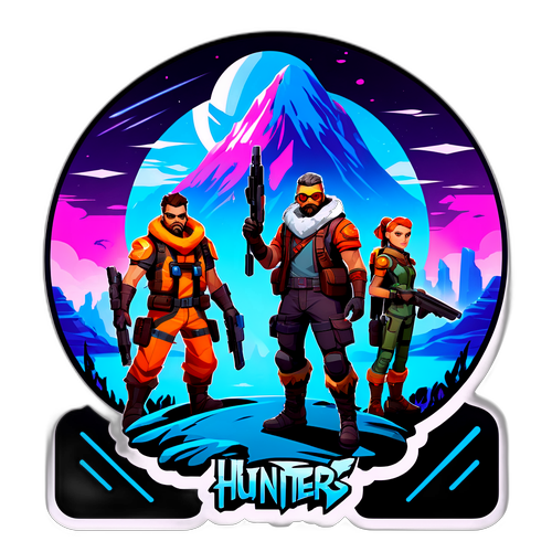 Autocollant pour le jeu Horizon Hunters