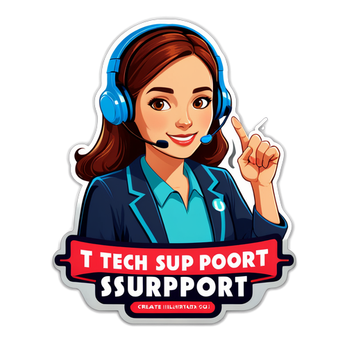 Meet Your Friendly Tech Hero: "Support Will Be With You Shortly" - A Must-Have for Every Tech Space!