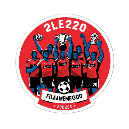 Adesivo Comemorativo do Flamengo - Título do Troféu 2025