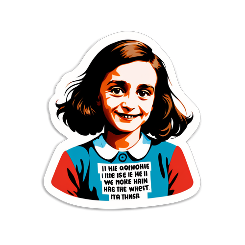 Herinnering aan Hoop: Anne Frank Sticker