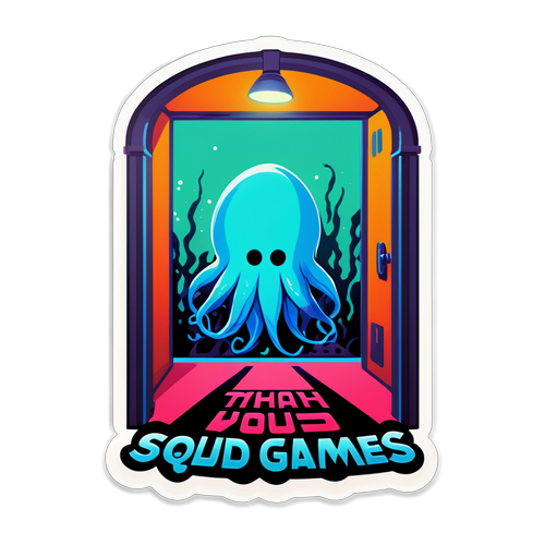 Squid Games Doorway Sticker