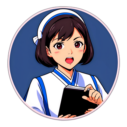 佐月 かたやまが大臣としてスピーチをするデザイン