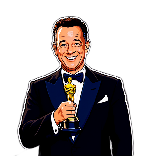 Tom Hanks s Oscarovou soškou