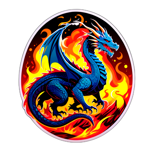 Design di un drago feroce ispirato a Dragusin