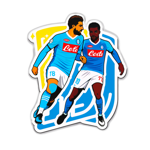 Sticker trận đấu giữa Napoli và Como