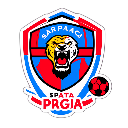Nálepka fotbalového klubu Sparta Praha