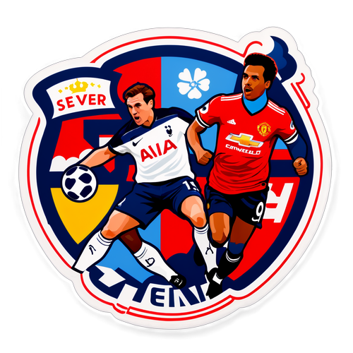 Tottenham ve Manchester United Temalı Sticker