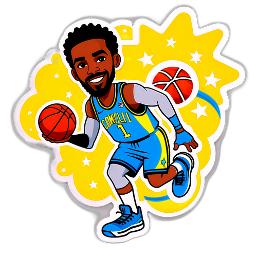 Masayang karakter ni Mike Conley na dribol ng bola