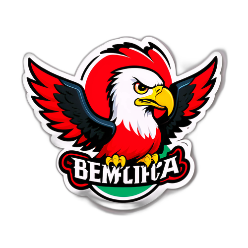 Sticker amuzant pentru Benfica