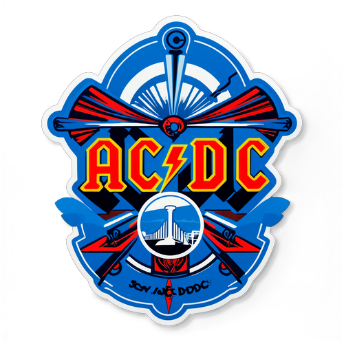 AC/DC Logotyp med Ullevi