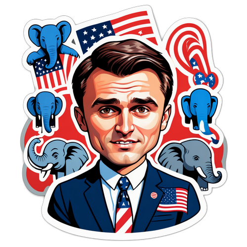 Karikatuur van Charlie Kirk