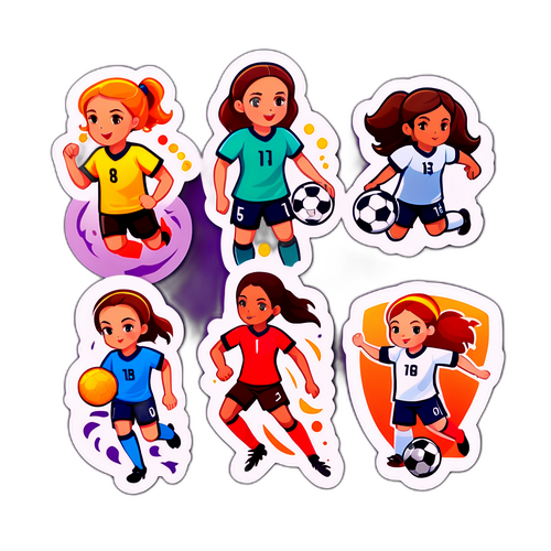 สติกเกอร์ฟุตบอลหญิง