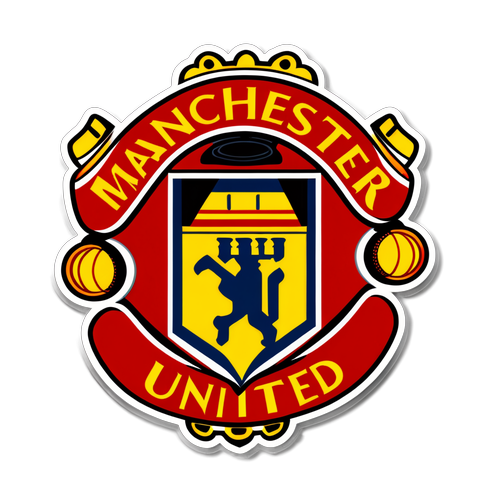 Manchester United-logo med lynbolter