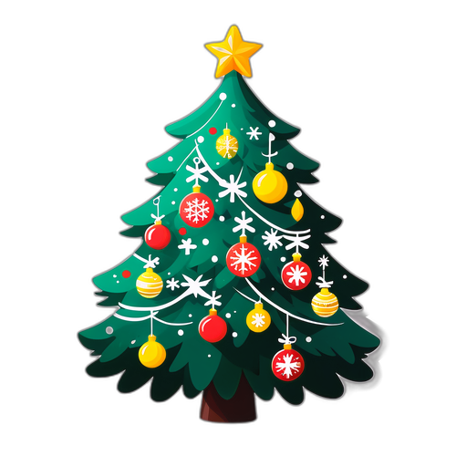 Веселая рождественская елка