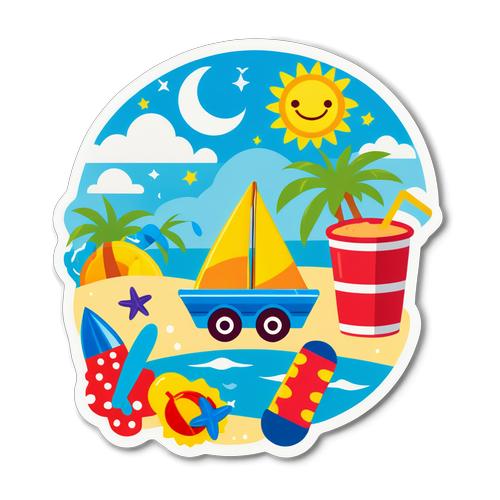 Masayang Sticker para sa Paghahari ng Hunyo
