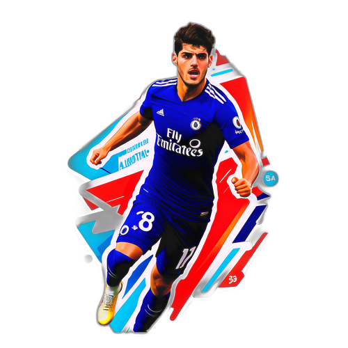 Alvaro Morata Dinamik Sticker